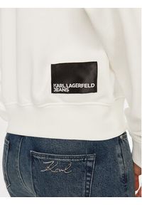 Karl Lagerfeld Jeans Bluza A1W20005 Biały Regular Fit. Kolor: biały. Materiał: bawełna