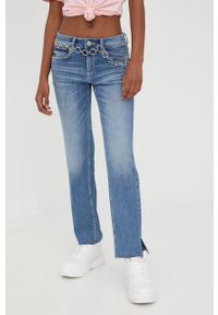 Tom Tailor jeansy damskie medium waist. Kolor: niebieski