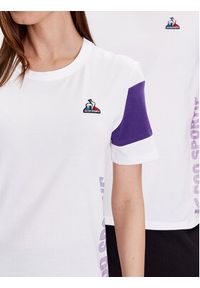 Le Coq Sportif T-Shirt Unisex 2310002 Biały Regular Fit. Kolor: biały. Materiał: bawełna #4
