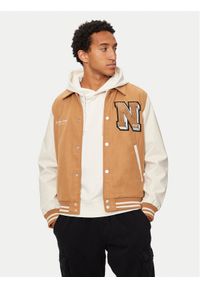 Jack & Jones Kurtka bomber Carter 12260455 Beżowy Regular Fit. Kolor: beżowy. Materiał: syntetyk