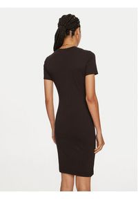 Versace Jeans Couture Sukienka codzienna 77HAOT00 Czarny Regular Fit. Okazja: na co dzień. Kolor: czarny. Materiał: bawełna. Typ sukienki: proste. Styl: casual