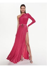 Elisabetta Franchi Sukienka wieczorowa AB-443-32E2-V560 Różowy Regular Fit. Kolor: różowy. Materiał: wiskoza. Styl: wizytowy