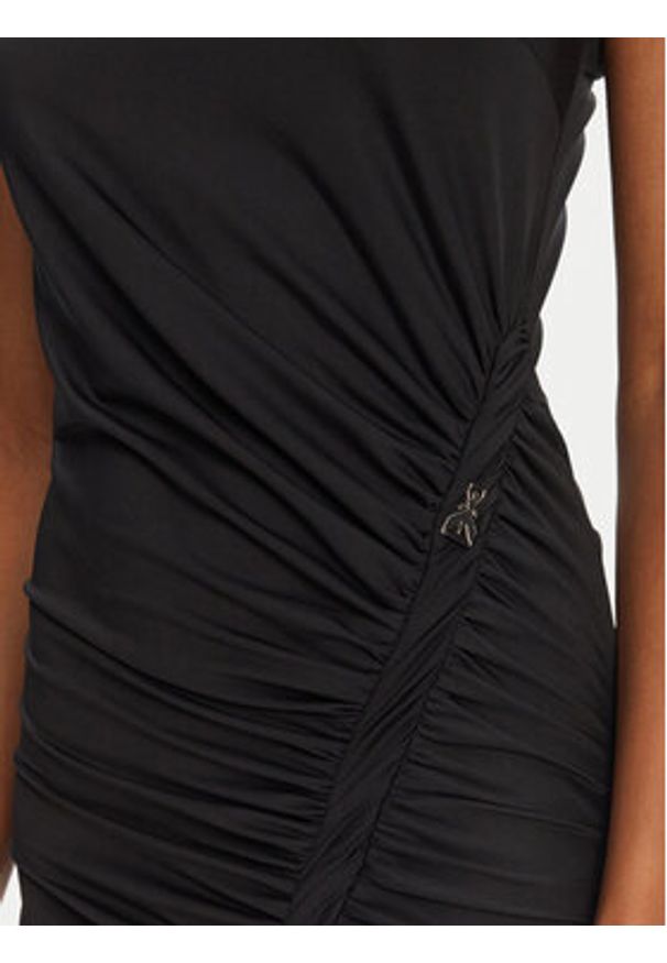 Patrizia Pepe Sukienka wieczorowa 2A2872/J294-K103 Czarny Regular Fit. Kolor: czarny. Materiał: syntetyk. Styl: wizytowy