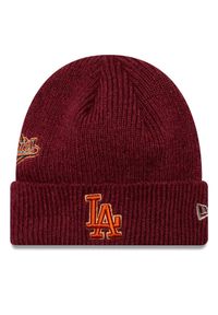 New Era Czapka LA Dodgers World Series Patch Cuff Knit Beanie 60580732 Czerwony. Kolor: czerwony. Materiał: akryl, materiał #1