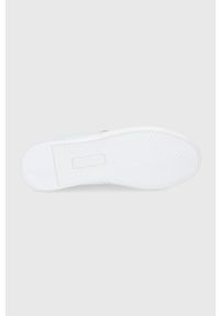 Lauren Ralph Lauren Buty skórzane kolor biały na płaskiej podeszwie. Nosek buta: okrągły. Zapięcie: sznurówki. Kolor: biały. Materiał: skóra. Obcas: na płaskiej podeszwie