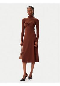 Artigli Sukienka koktajlowa ACAB003158 Brązowy Regular Fit. Kolor: brązowy. Materiał: syntetyk. Styl: wizytowy #5