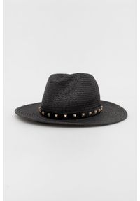 AllSaints kapelusz kolor czarny. Kolor: czarny