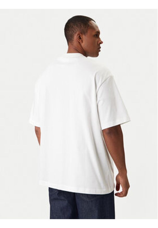 Calvin Klein T-Shirt LV040HM228 Biały Relaxed Fit. Kolor: biały. Materiał: bawełna
