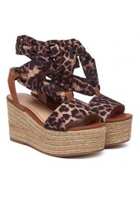 Liu Jo Espadryle Bali 03 SA6087 TX133 Brązowy. Kolor: brązowy. Materiał: materiał #3