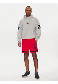 Adidas - adidas Szorty sportowe Seasonal Essentials Sport JD8089 Czerwony Regular Fit. Kolor: czerwony. Materiał: syntetyk. Styl: sportowy