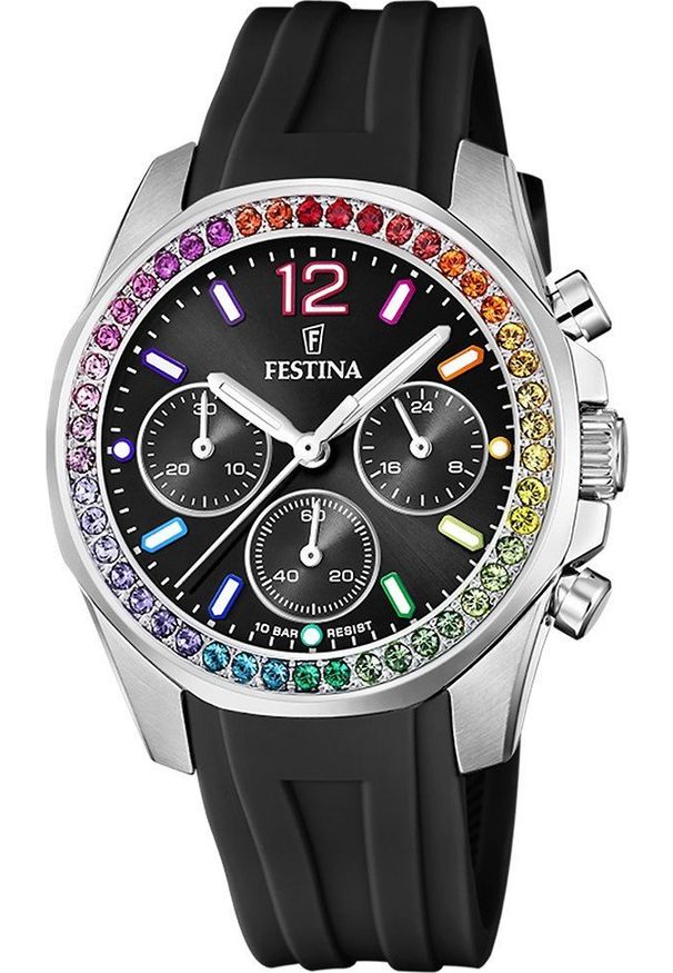 Zegarek Festina Zegarek damski Festina F20610-3 czarny. Kolor: czarny