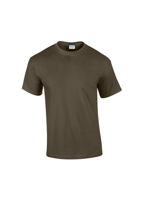 GILDAN - Ultra Bawełniana Koszulka Unisex Dla Dorosłych. Kolor: zielony. Materiał: bawełna