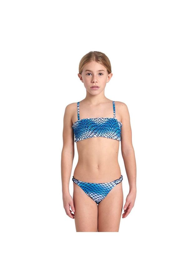 Strój kąpielowy dziewczęcy dwuczęściowy na basen plażę Arena Bikini. Kolor: niebieski