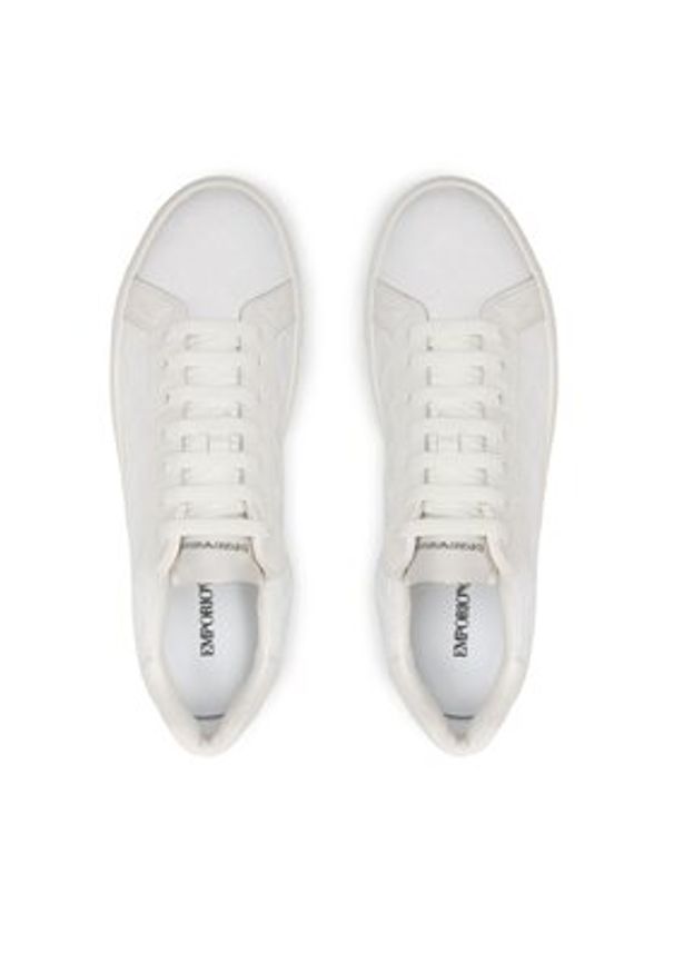 Emporio Armani Sneakersy X4X316 XM741 M801 Biały. Kolor: biały. Materiał: materiał