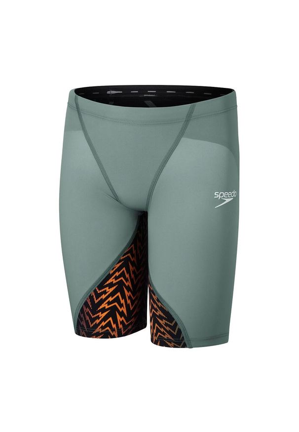 Strój pływacki startowy chłopięcy Speedo LZR Ignite. Kolor: pomarańczowy, zielony, wielokolorowy