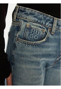 Hugo - HUGO Jeansy Gilissi 50530319 Niebieski Straight Fit. Kolor: niebieski