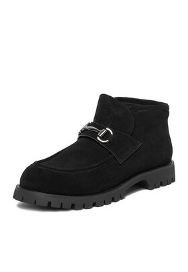 Badura Półbuty EO-ASPEN-LT221-451-3 Czarny. Kolor: czarny. Materiał: skóra, zamsz