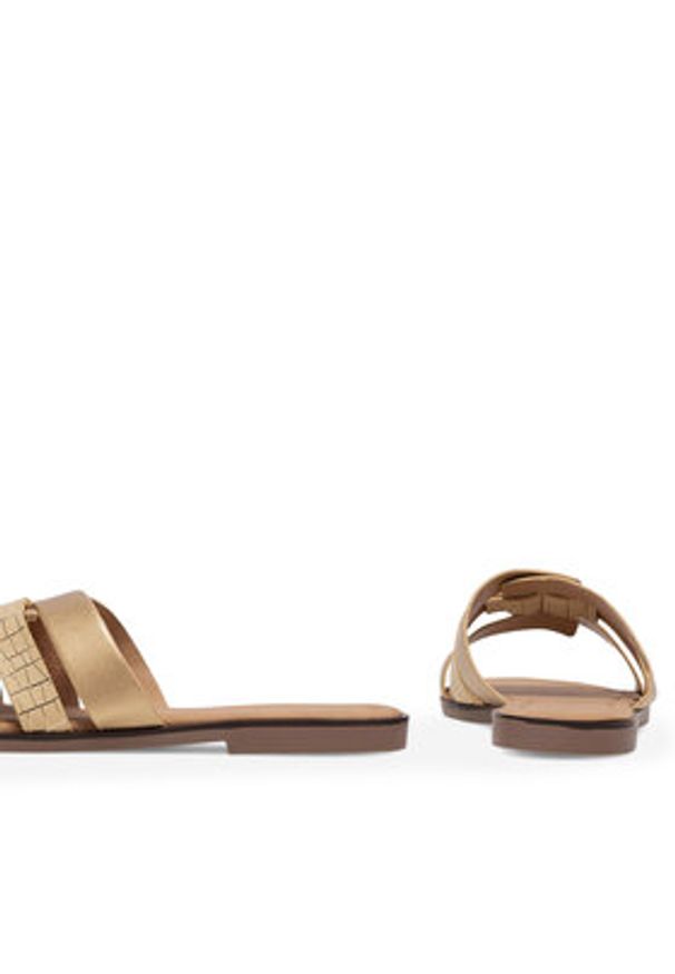 Jenny Fairy Klapki WYL0710-7 Złoty. Kolor: złoty. Materiał: skóra