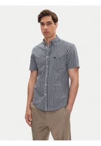 Mustang Koszula Gilroy 1016463 Niebieski Slim Fit. Kolor: niebieski. Materiał: bawełna
