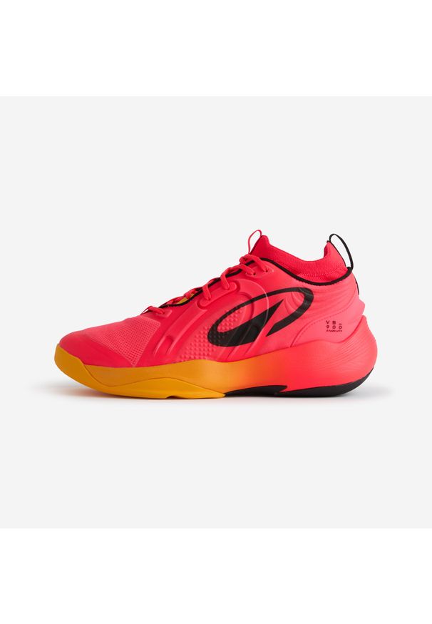 ALLSIX - Buty do siatkówki dla kobiet i mężczyzn Allsix VB900 Stability Edycja Limitowana. Kolor: czerwony, różowy, pomarańczowy, wielokolorowy. Szerokość cholewki: normalna. Wzór: geometria. Sport: siatkówka