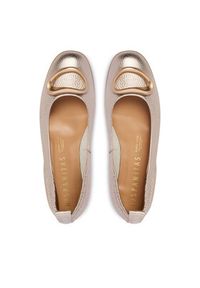 Hispanitas Baleriny HV263931 C002 Złoty. Kolor: złoty. Materiał: skóra #3