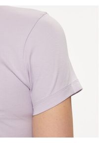 Guess T-Shirt Logo W4GI29 J1314 Fioletowy Slim Fit. Kolor: fioletowy. Materiał: bawełna