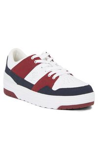 TOMMY HILFIGER - Tommy Hilfiger Sneakersy Th Lo Basket Sneaker FW0FW07309 Niebieski. Kolor: niebieski. Materiał: skóra #3