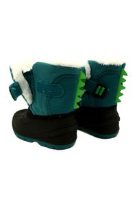 Befado obuwie dziecięce śniegowiec 160X016 zielone. Zapięcie: rzepy. Kolor: zielony. Materiał: tkanina, syntetyk, guma, futro #6