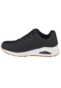 skechers - Buty sportowe Sneakersy damskie, Skechers Uno-Stand on Air. Kolor: czarny, biały, wielokolorowy. Materiał: materiał, poliester, syntetyk, guma. Sport: turystyka piesza
