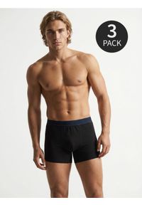 Sinsay - Bawełniane bokserki long 3 pack - czarny. Kolor: czarny. Materiał: bawełna #1