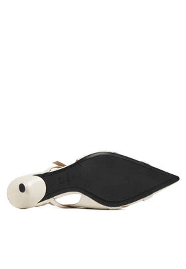 Pinko - PINKO Czółenka Gloria 18 SD0489 P003 Biały. Kolor: biały. Materiał: skóra