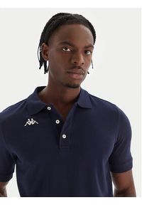 Kappa Polo Logo Sharas Mss 302B3D0 Granatowy Regular Fit. Typ kołnierza: polo. Kolor: niebieski. Materiał: bawełna #5