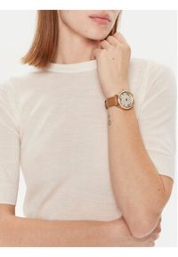 Michael Kors Zegarek Sage MK4819 Brązowy. Kolor: brązowy. Materiał: skóra #6