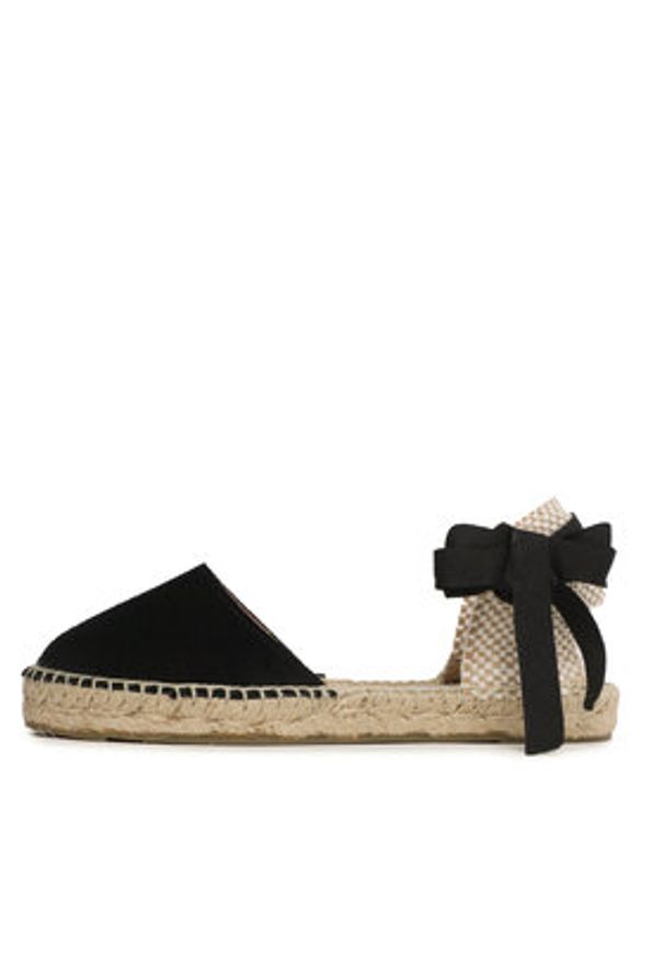 Manebi Espadryle Valencia Espadrilles K 1.0 P0 Czarny. Kolor: czarny. Materiał: zamsz, skóra