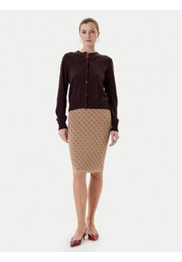 Guess Spódnica ołówkowa W4BD53 Z37K0 Beżowy Regular Fit. Kolor: beżowy. Materiał: syntetyk #3