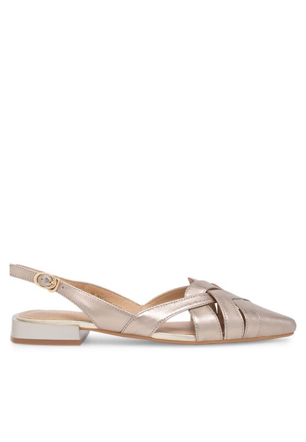 Sergio Bardi Baleriny WYL3476-1Z-SB Złoty. Kolor: złoty. Materiał: skóra