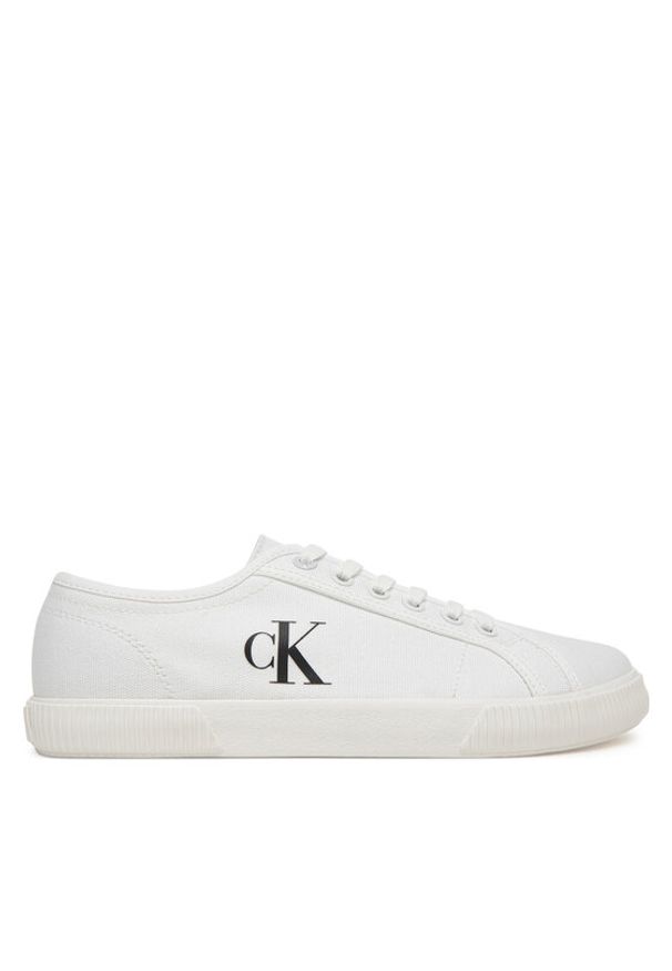 Calvin Klein Jeans Tenisówki Ess Vulc Low Cv Mg Wn YW0YW01762 Czarny. Kolor: biały. Materiał: materiał