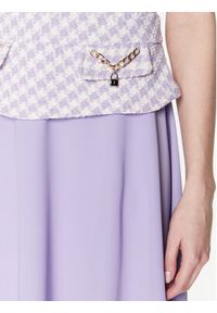 Rinascimento Sukienka codzienna CFC0113069003 Fioletowy Regular Fit. Okazja: na co dzień. Kolor: fioletowy. Materiał: bawełna. Typ sukienki: proste. Styl: casual