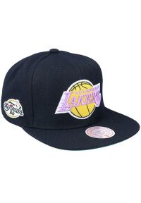 Czapka z daszkiem męska do koszykówki Mitchell & Ness NBA Los Angeles Lakers. Kolor: czarny