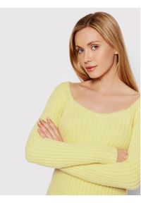 DeeZee Sweter Delaware AL002 Żółty Regular Fit. Kolor: żółty. Materiał: syntetyk #3