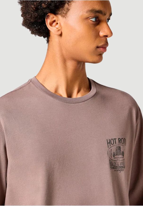 Wrangler - MESKA KOSZULKA WRANGLER LS GRAPHIC TEE IRON 112357313