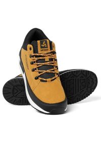 Skórzane buty męskie sneakersy żółte Cruiser Bustagrip. Kolor: żółty. Materiał: skóra #10