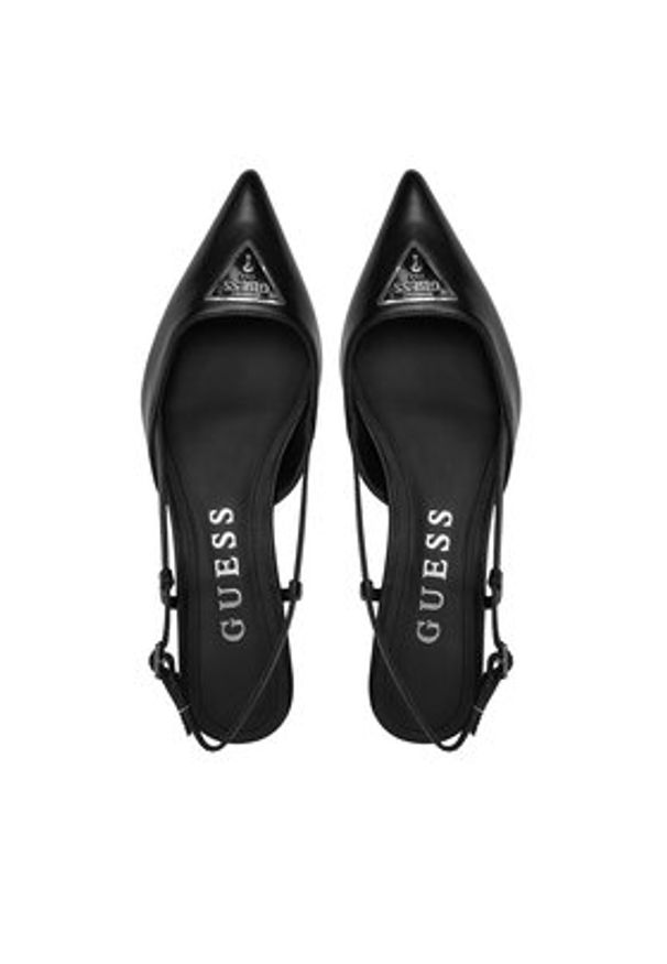 Guess Sandały Jesson FLPJES LEA05 Czarny. Kolor: czarny. Materiał: skóra