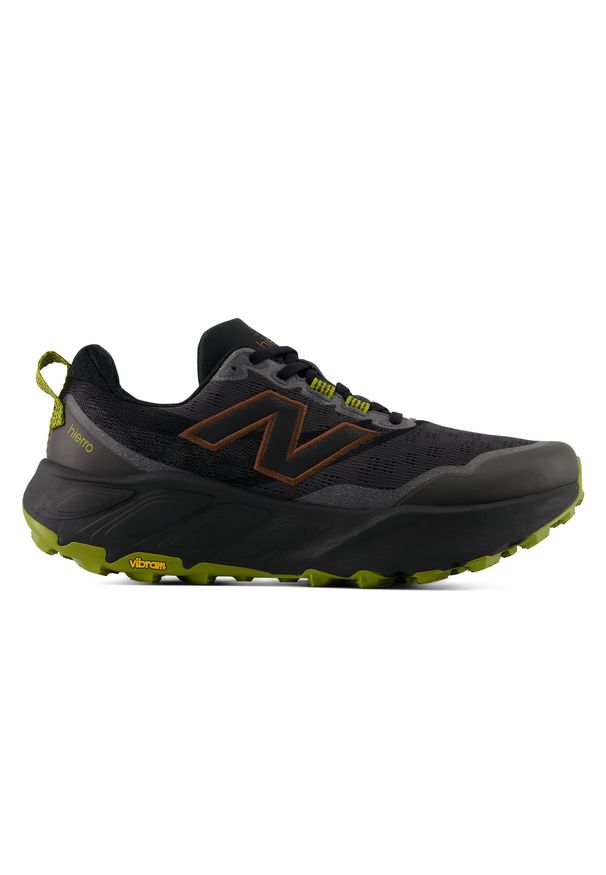 Buty męskie New Balance Fresh Foam X Hierro v9 MHIER8TU – czarne. Kolor: czarny. Materiał: syntetyk, materiał. Szerokość cholewki: normalna. Sport: fitness, bieganie