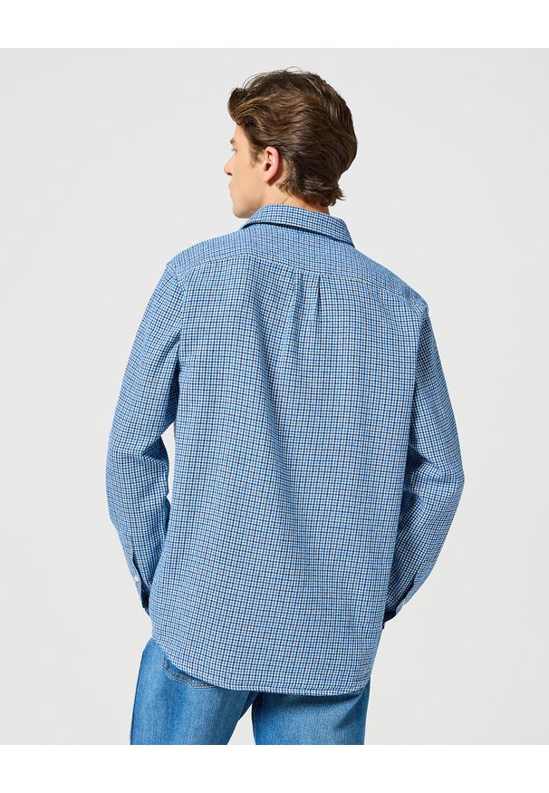 Wrangler - WRANGLER MĘSKA KOSZULA 1 PKT SHIRT WRANGLER BLUE 112357232 W5X2018059