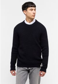 Mustang - MUSTANG Emil C Crew MĘSKI SWETER Dark Sapphire 1015801 4136 #1