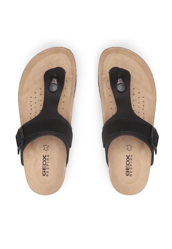 Japonki Geox. Kolor: czarny