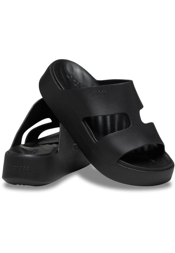 Crocs - Getaway Platform Sandal dla kobiet. Kolor: czarny. Obcas: na platformie. Styl: sportowy