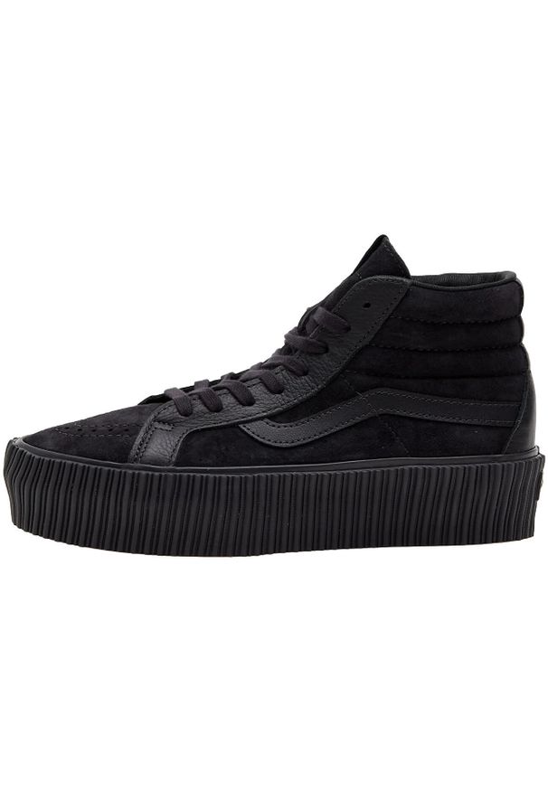 Adidasy Vans Sk8-hi Reissue 3 Platform Lx, Dla obu płci. Kolor: czarny. Materiał: zamsz, materiał. Obcas: na platformie. Model: Vans SK8. Sport: fitness