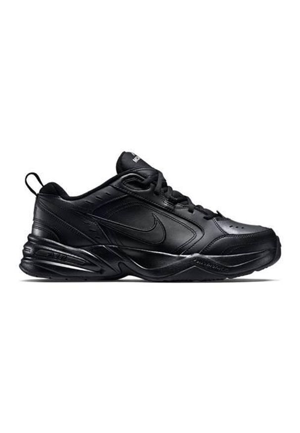 Buty do chodzenia męskie Nike Air Monarch IV. Zapięcie: sznurówki. Kolor: czarny. Materiał: skóra, syntetyk, tkanina, materiał. Szerokość cholewki: normalna. Sport: turystyka piesza
